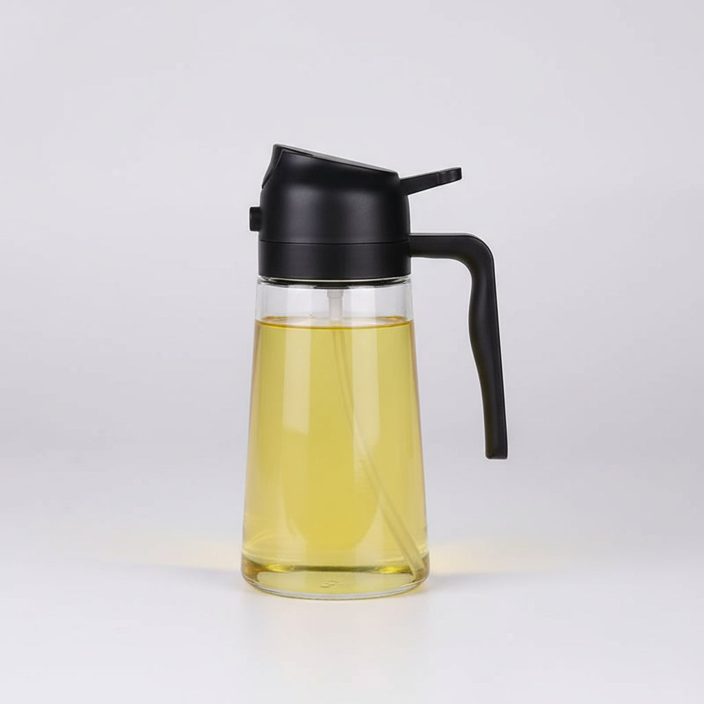 2 u 1 Dispenzer za Maslinovo Ulje + Rasprsivac – Obavezna stvar u svakoj kuhinji!