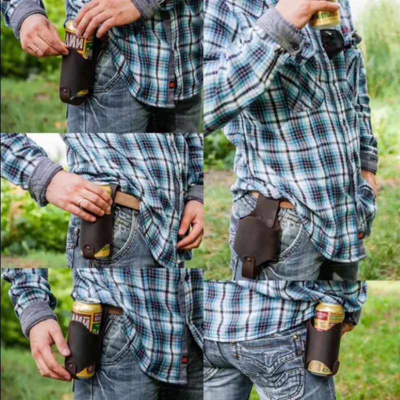 Futrola za pivsku flašu od PU kože za planinarenje